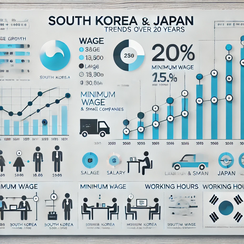 ๐ ํ๊ตญ vs ์ผ๋ณธ ์๊ธ ๋น๊ต, 20๋
๊ฐ ์ด๋ป๊ฒ ๋ณํ์๊น?
