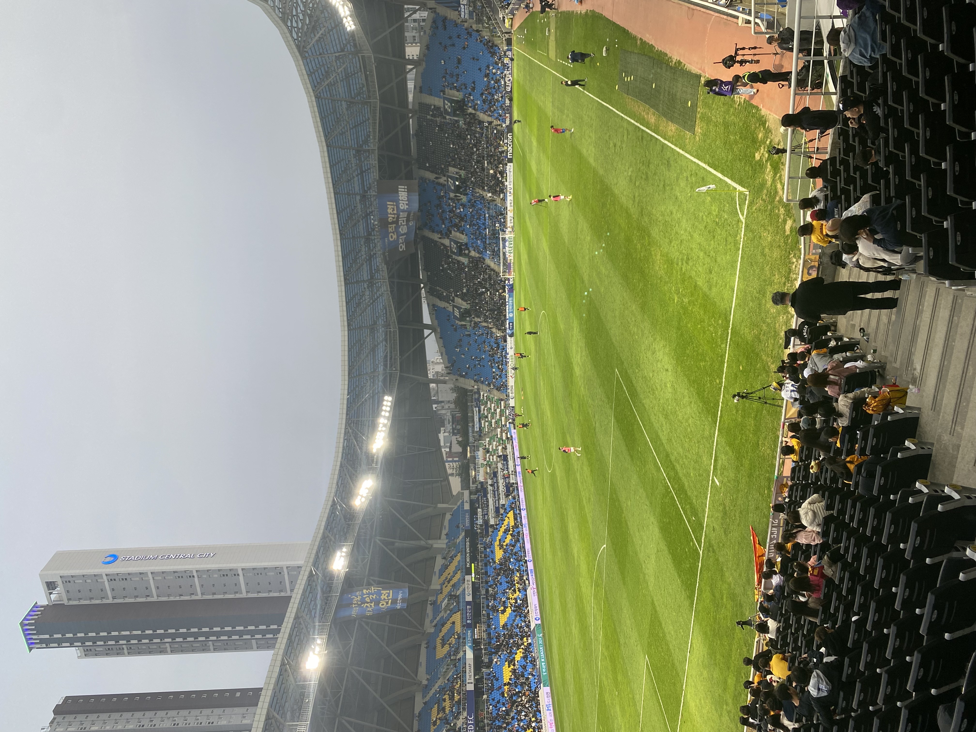 지난 일요일, 광주fc : 인천.. 직관..