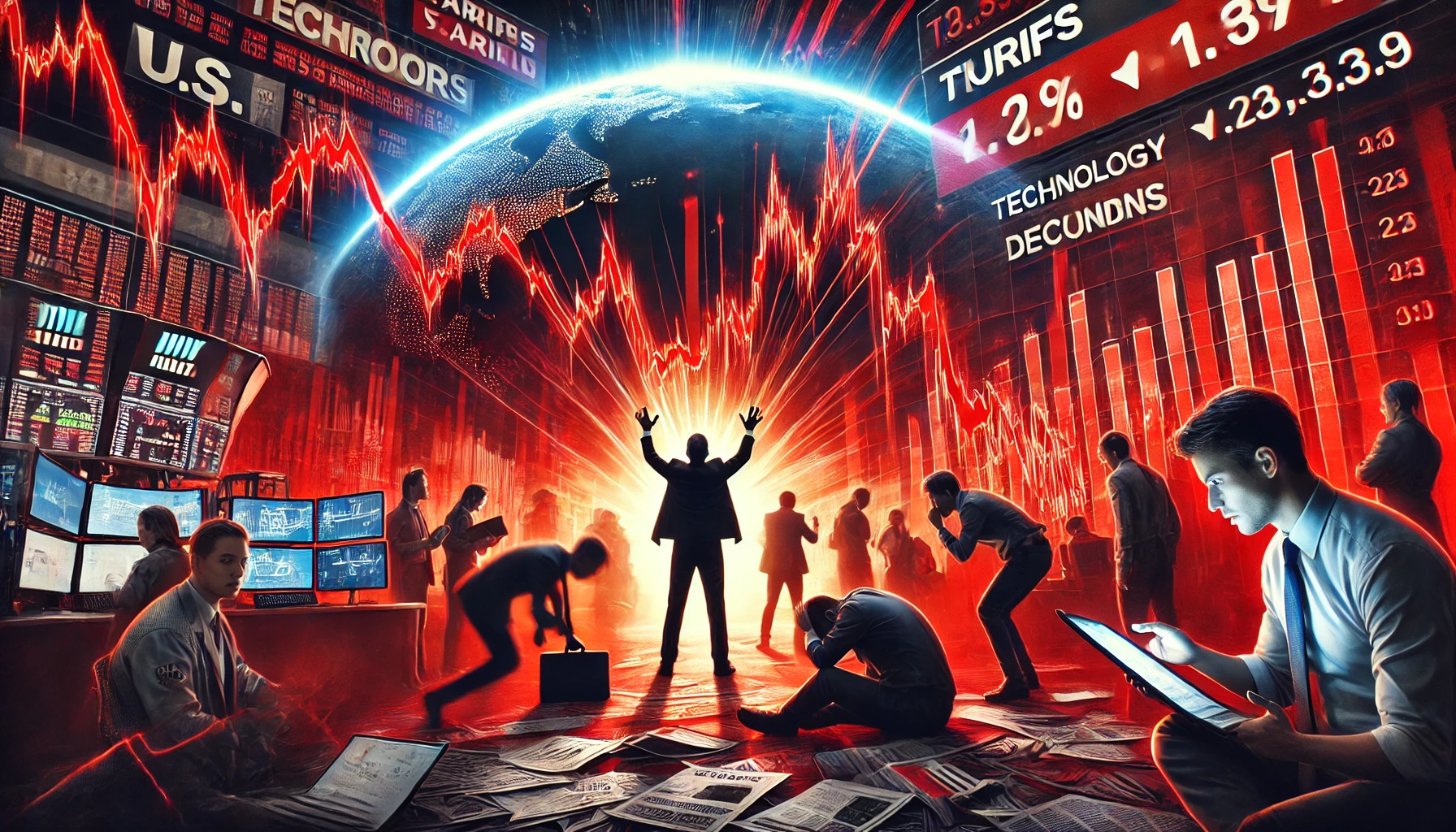 트럼프 관세 충격, 엔비디아 급락… 미 증시 출렁이고 유럽 증시는 강세