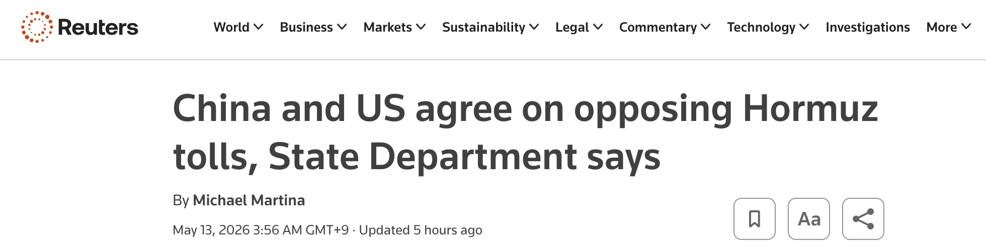 03_Reuters-China and US agree on opposing Hormuz tolls, State Department says.png