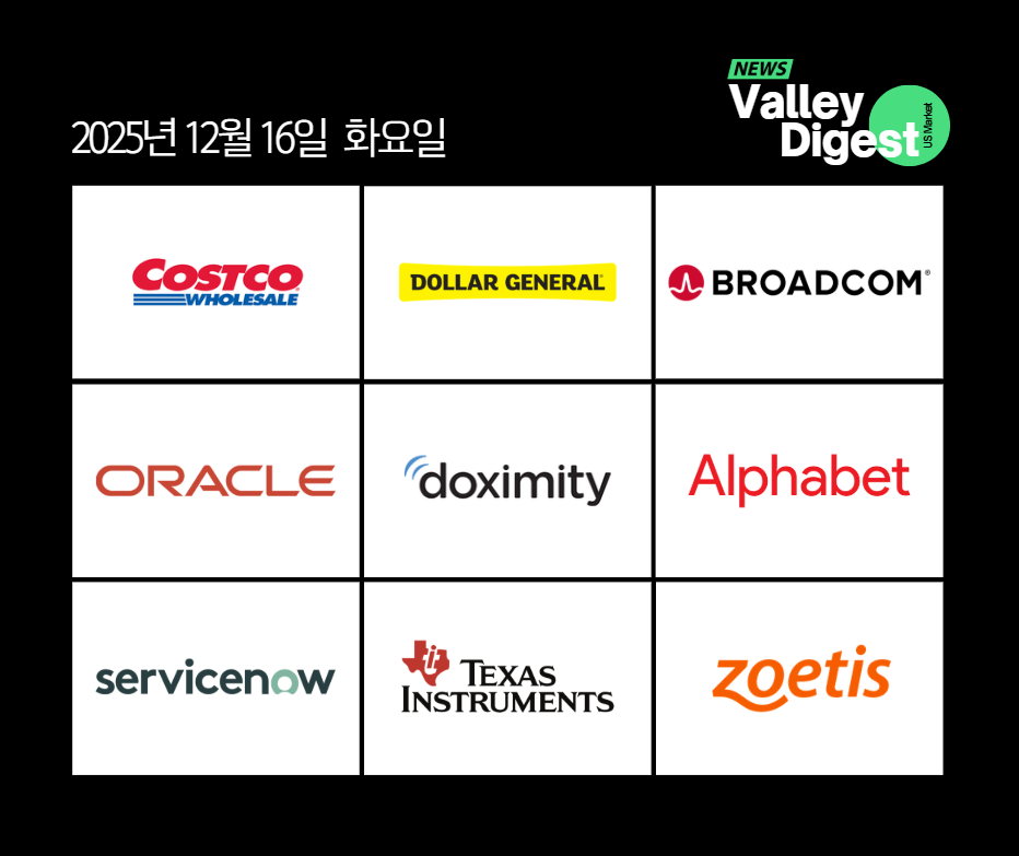 ๐บ๐ธ ๊ฐ๋ณ ์ฃผ์ ๋ด์ค | ์ด์ด์ง Broadcom๊ณผ Oracle์ ํ๋ฝ์ธ | 12/16(ํ)
