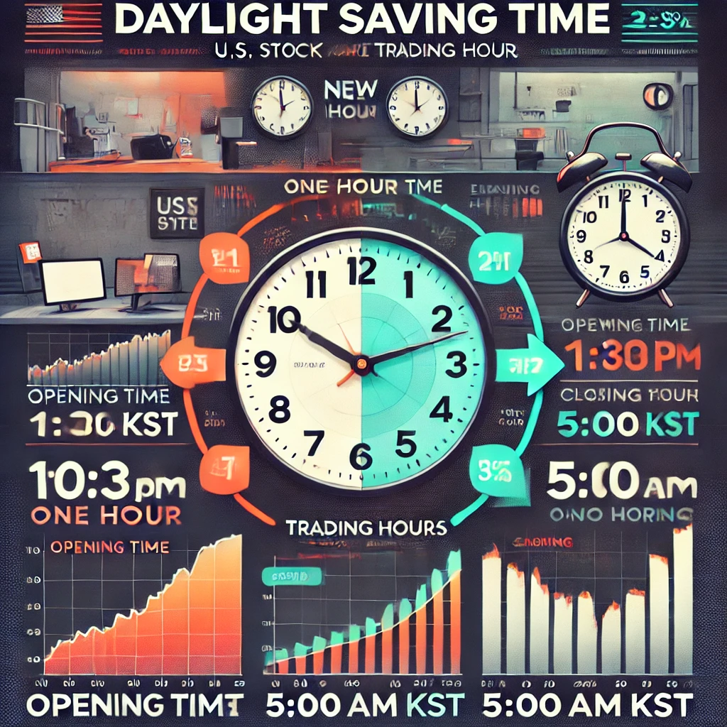 미국 증시 개장·폐장 시간 변경 (서머타임 적용)