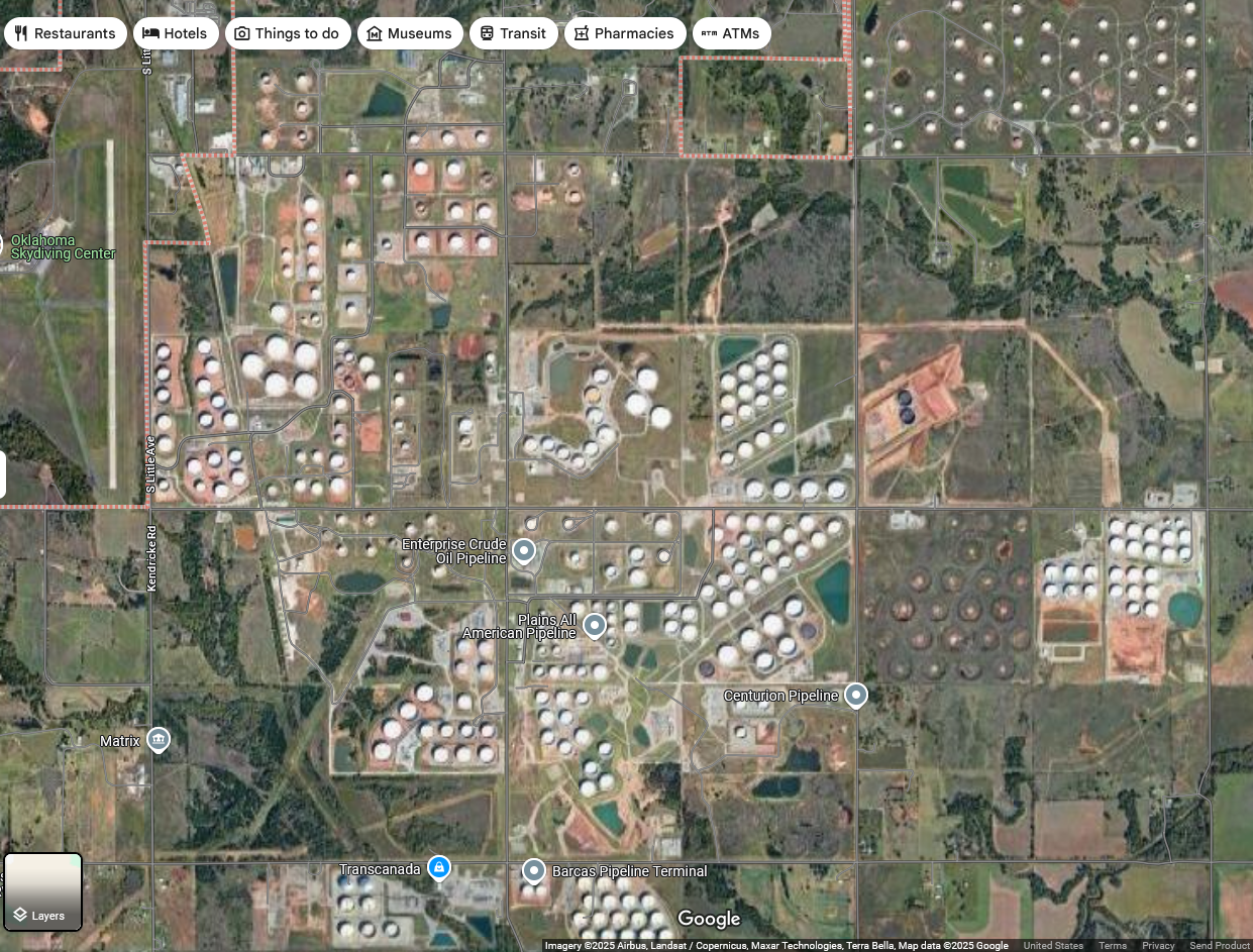 쿠싱 원유 재고에 저장되는 전략 비축유가 유가에 미치는 영향