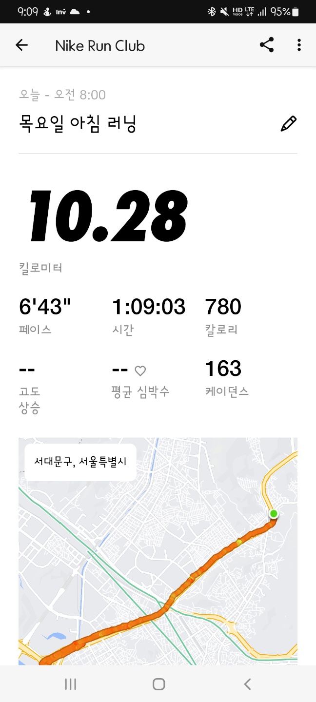 8월 8일 달리기